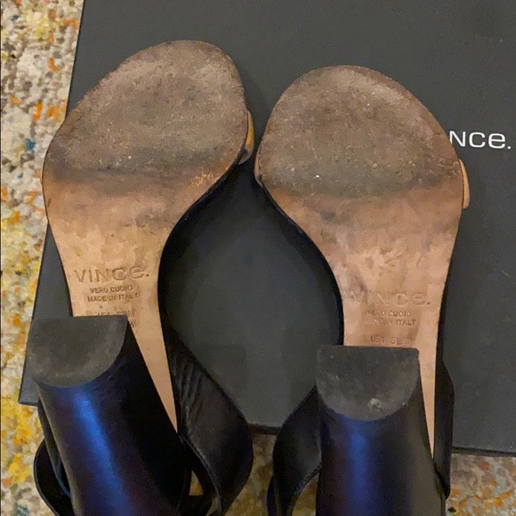 Vince 🖤 Alexa leather sandal heels Shopbop $375 - Picture 8 of 8